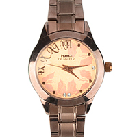 A Wonderful Rose Gold Colour Stones Studded Womens Watch A Wonderful Rose Gold Colour Stones Studded Womens Watch