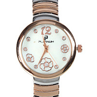 A Charming Silver & Rose Gold Womens Watch adorned with Stones A Charming Silver & Rose Gold Womens Watch adorned with Stones