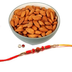 Pretty Rakhi With Almonds Pretty Rakhi With Almonds