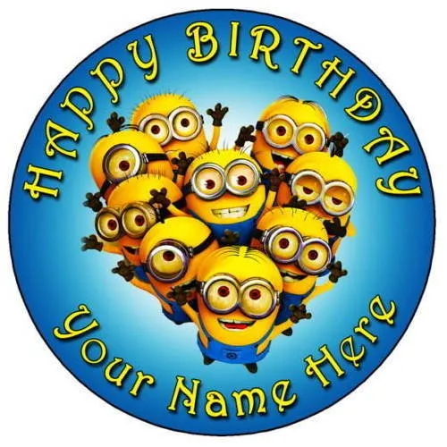 Minion 2 Tier Fondant Cake  Cartoon Cake