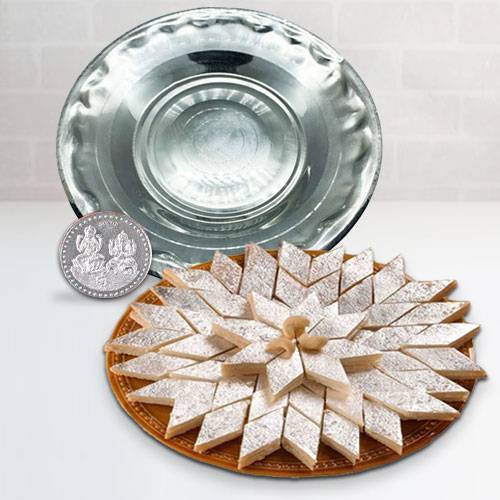 Haldirams Kaju Katli N Thali , Free Coin Haldirams Kaju Katli N Thali , Free Coin