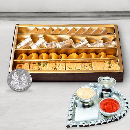 Haldiram Assorted Sweets N Thali , Free Coin Haldiram Assorted Sweets N Thali , Free Coin