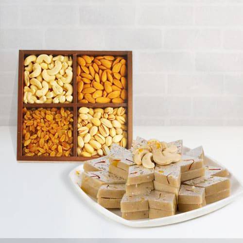Haldirams Kaju Katli and Dry fruit Haldirams Kaju Katli and Dry fruit