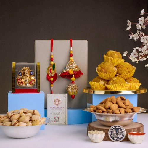 Premium Bhaiya Bhabhi Rakhi  N  Gifts Hamper