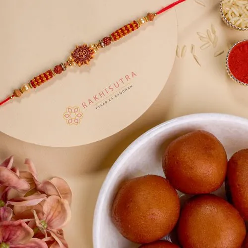 Blissful OM Rakhi N Gulab Jamun Duo
