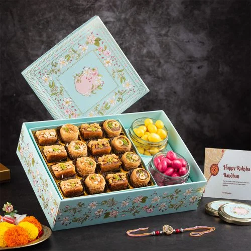 Classic Baklava  N  Rakhi Hamper