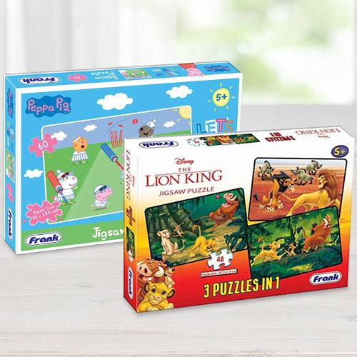 Wonderful Frank Disney The Lion King N Peppa Pig Puzzles Set To Mumbai Free Shipping