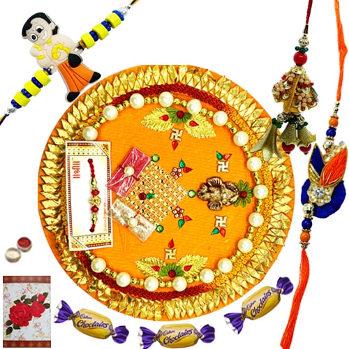 Sizzling Thali with Kids and Bhaiya Bhabhi Rakhi Sizzling Thali with Kids and Bhaiya Bhabhi Rakhi