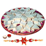 Badam Burfi with Rakhi<br/><font color=